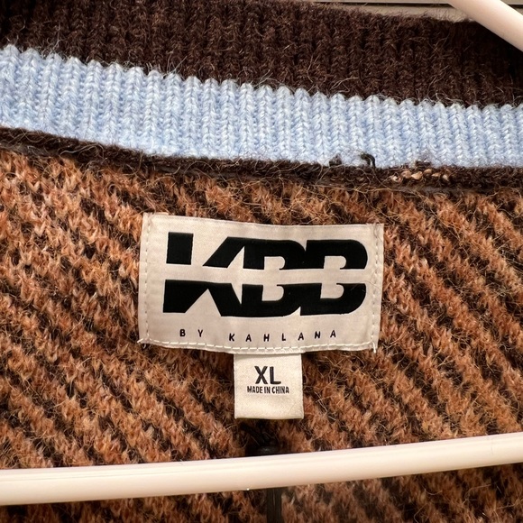 KBB by KAHLANA “The Slouchy Cardigan” Tan Leopard Size XL - Picture 8 of 8